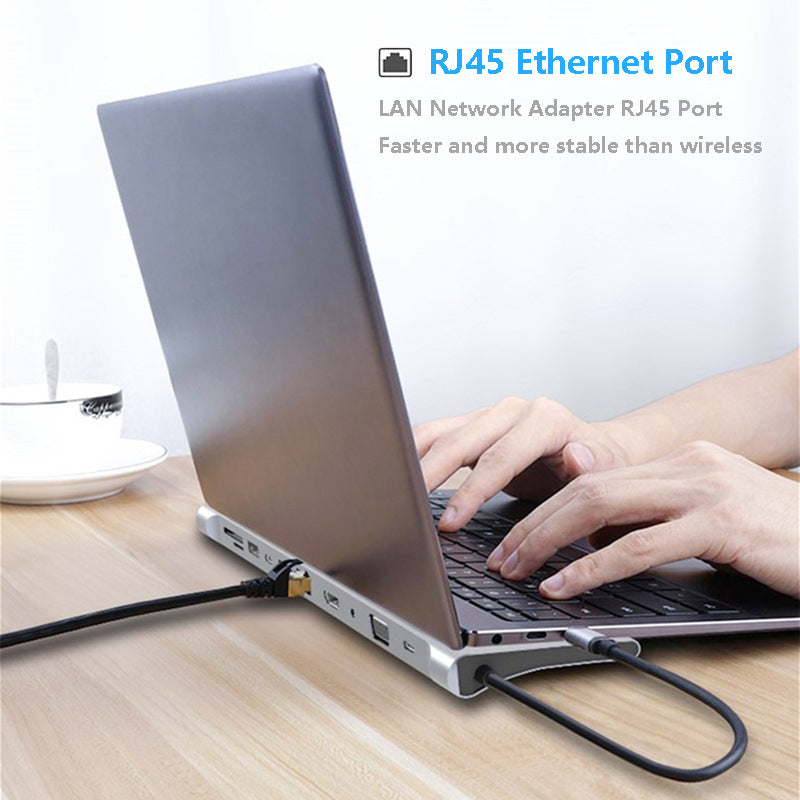 USB-C Laptop Hub – Multi-Port Expansion Dock for Work & Travel