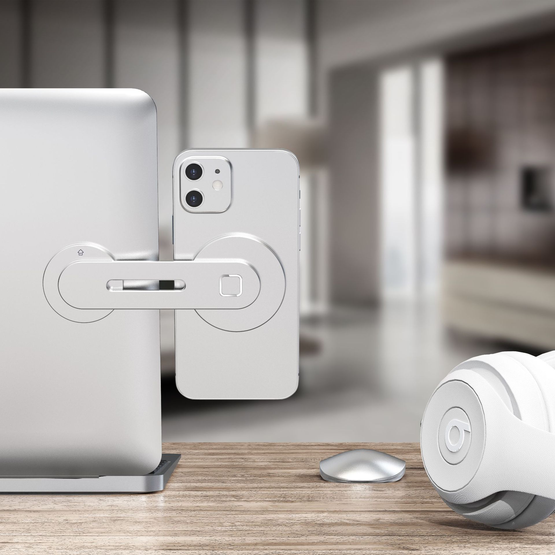 Laptop Phone Mount – Side Clip Holder for Seamless Multitasking