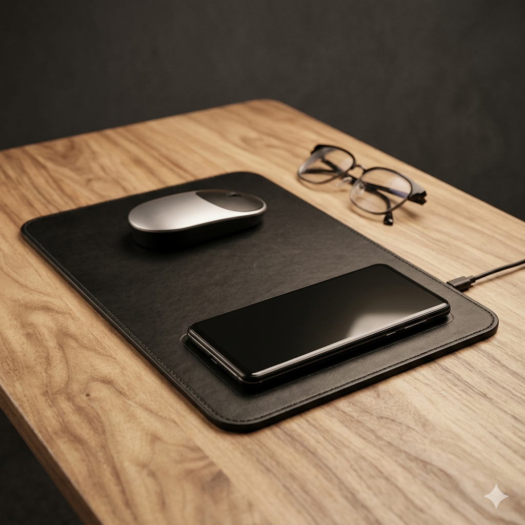 Wireless Charging Mouse Pad – Qi-Enabled Desk Mat with Fast Charging