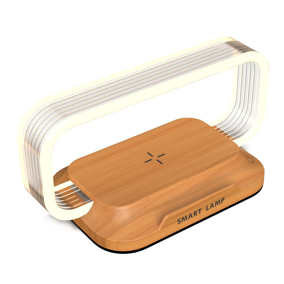 10W Wireless Charging Night Lamp – Touch Dimming Bedside Light