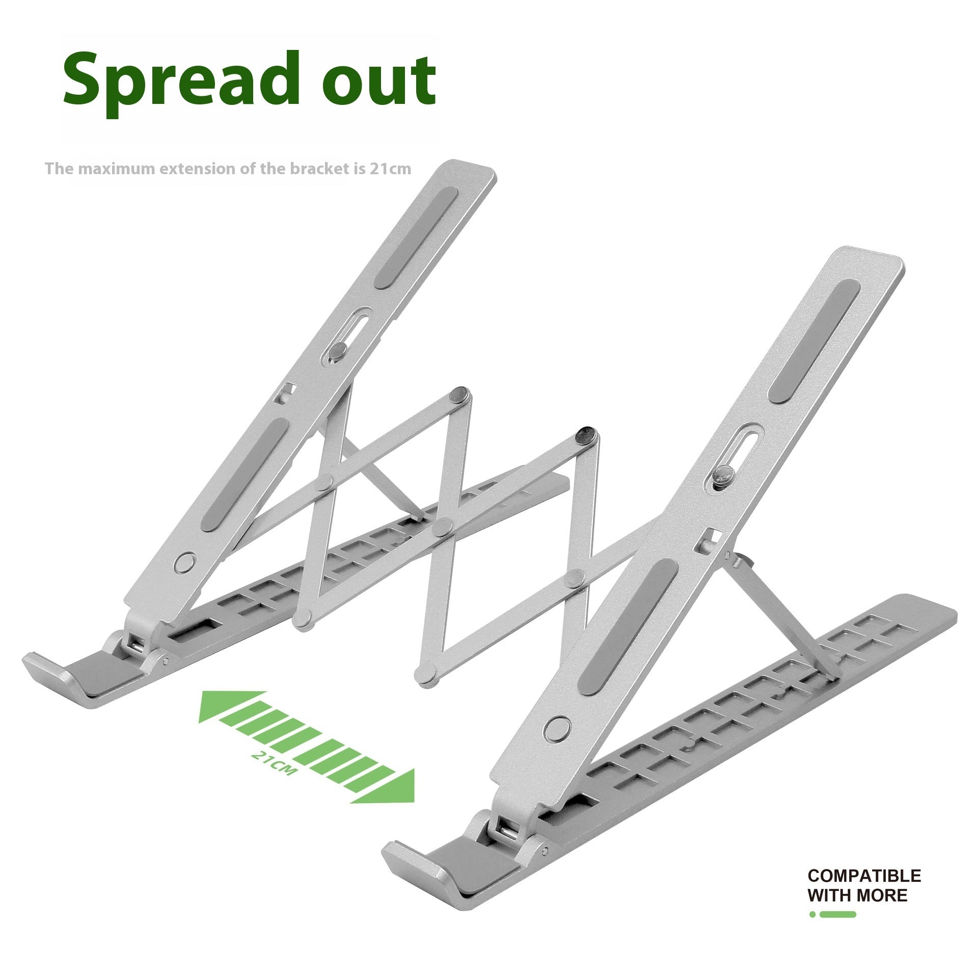 Portable Aluminum Laptop Stand – Foldable, Lightweight & Travel-Ready