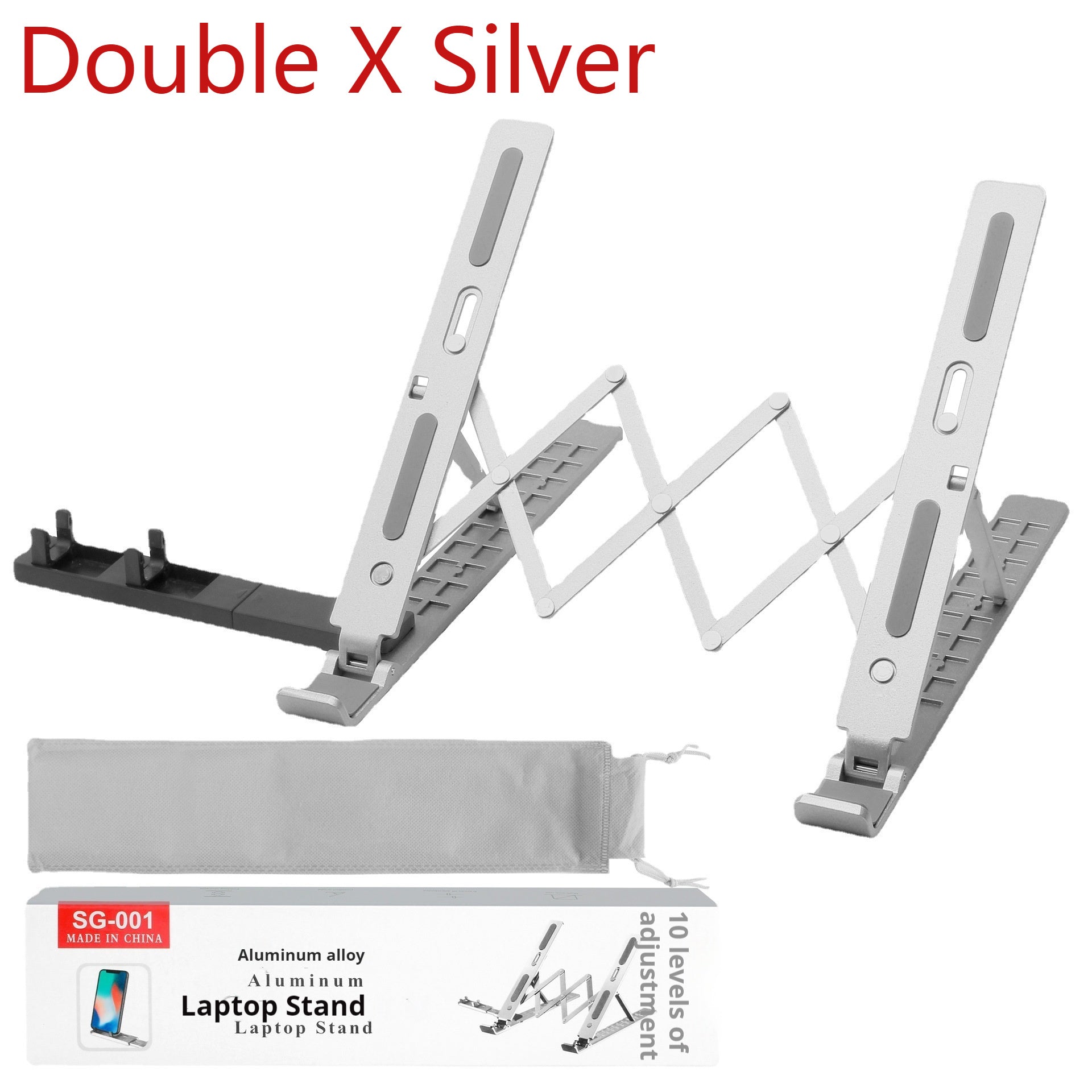 Portable Aluminum Laptop Stand – Foldable, Lightweight & Travel-Ready